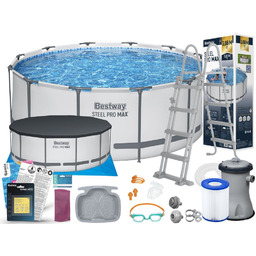 Basen Bestway 366x122 Stelażowy Ogrodowy 56420 15w1