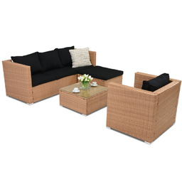 Meble ogrodowe z technorattanu Roma Corner 5 Garden