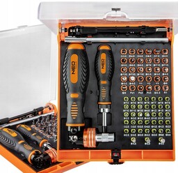 Końcówki Wkrętakowe z Uchwytem 73 Elementów Neo Tools