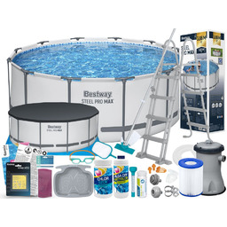 Basen Bestway 366x122 Ogrodowy Stelażowy 56420 20w1