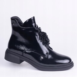 Półbuty botki oficerki GOODIN HX-7221A lakier skóra eko