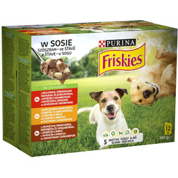 PURINA Friskies Karma dla psów w sosie 12x85g