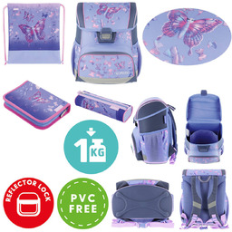 Zestaw tornister plecak szkolny Loop Plus Butterfly Paradise