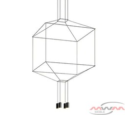 Lampa wisząca FLUSSO 4 czarna