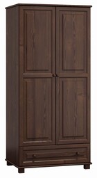 Szafa drewniana 2D nr1 wieszak S90 orzech