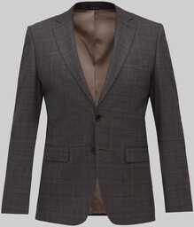 marynarka do zestawu tolmezzo brąz slim fit