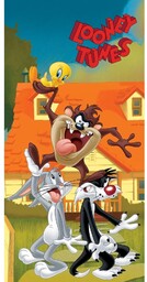 Ręcznik kąpielowy Looney Tunes Taz Show, 70 x