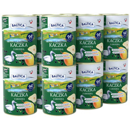 BALTICA Kaczka z gruszką 12x400g monoproteinowa bezzbożowa