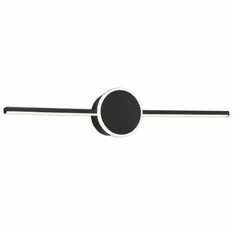 KINKIET ŁAZIENKOWY LED ROUND BLACK 40CM APP848-1W