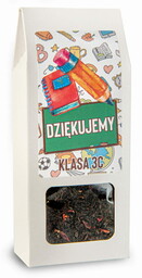 Herbata w dużym pudełku prezent dla nauczyciela, personalizowany