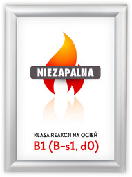 Rama zatrzaskowa owz A4 niezapalna, ognioodporna