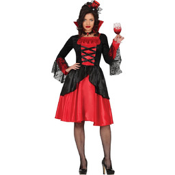FIESTAS GUIRCA Kostium Krwiożerczego Wampira Kobieta - Czerwona