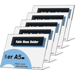 TUKA-i-AKUT 5 x akrylowy uchwyt na znak A5,