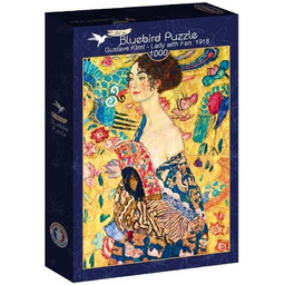Puzzle 1000 Kobieta z wachlarzem, Gustave Klimt