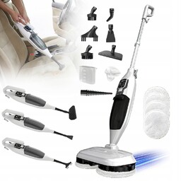 Mop Parowy Obrotowy Ręczny Odkurzacz Parowy 1300W Zestaw