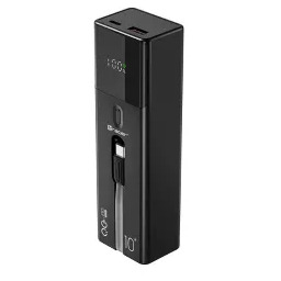 Tracer Quant 10000mAh PD QC 100W Czarny Powerbank