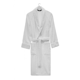 Modalowy unisex szlafrok DELUXE Biały