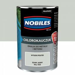 NOBILES Chlorokauczuk 0,9L szary jasny RAL 7035 połysk