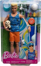 Lalka Barbie Ken Z Deską Surfingową