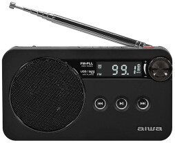 Aiwa RS-77PLL/BK Radio FM Czarny Radioodbiornik