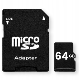 64GB Karta Pamięci Micro Sdhc Adapter Sd