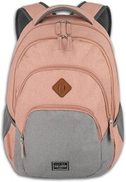 Travelite BASICS Plecak, Pojemność 22 L, Różowy/Szary