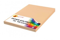 Papier kolorowy A4 120g brzoskwiniowy 100 arkuszy 2189