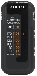 Aiwa R-22BK Radio FM Czarny Radioodbiornik