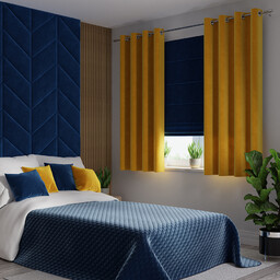 Markizeta Zasłona gotowa na przelotkach 140x160 019 szafranowa