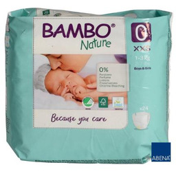 BAMBO Nature Pieluszki rozmiar 0 (1-3kg), 24 szt.