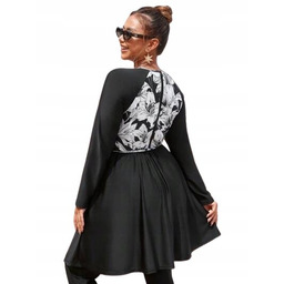 SHEIN PLUS SIZE DWUCZĘŚCIOWY STRÓJ KĄPIELOWY Z KWIATOWYM