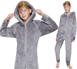 Piżama Chłopięcy Kombinezon Kaptur Onesie 134