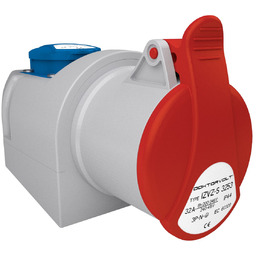 Gniazdo natynkowe CEE 32A 5P + 230V siłowe