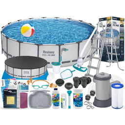 Basen Bestway 549x122 Ogrodowy Stelażowy 56462 21w1