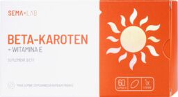 SEMA Lab Beta-karoten + Witamina E, 60 kapsułek