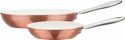 GSW 438186 2-częściowy zestaw patelni miedzianych, aluminium, stal