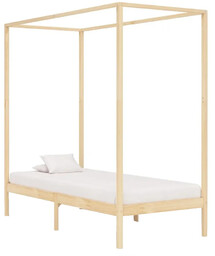 Elior Łóżko w kolorze naturalnego drewna sosnowego 90x200cm