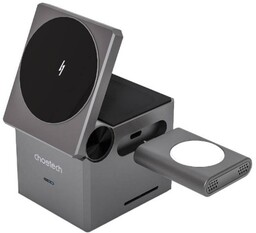 CHOETECH Ładowarka indukcyjna T632-F 15W 3w1 (czarna)