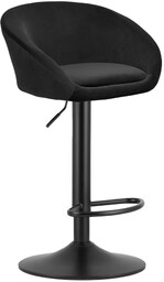 Edinos Czarny aksamitny hoker T7-C93