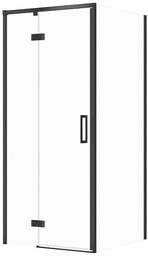 CERSANIT S601-220 Set B855 Kabina Larga Zawias Lewa?Czarna?80x80x195?Szk