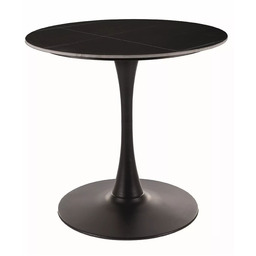 Stół Espero okrągły 80 cm czarny marmur