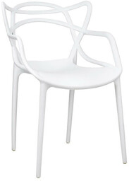 King Home Loftowe krzesło jadalniane Hilo PP044.WHITE białe
