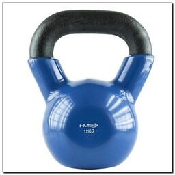HMS, Kettlebell żeliwny pokryty winylem, KNV12 Blue, 12