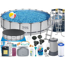 Basen Bestway 549x122 Ogrodowy Stelażowy 56462 18w1