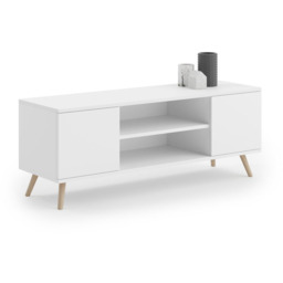 Stolik RTV Focus 155x50x40 cm, biały