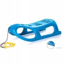 Sanki zimowe Seal niebieskie linka rączka stalowe okucia