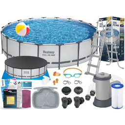Basen Bestway 549x122 Ogrodowy Stelażowy 56462 15w1