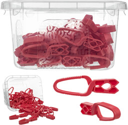 Klamerki na pranie Albet czerwony 50szt+multibox