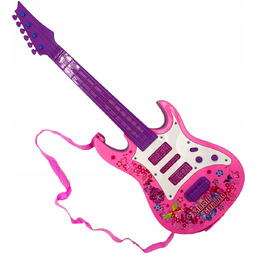 Gitarka elektryczna na baterie światło dźwięk melodie gitara