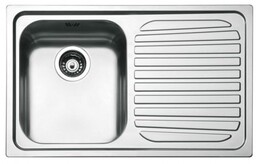 SMEG Zlewozmywak 79x50 SP791D-2 stal szczotkowana, k.lewa *